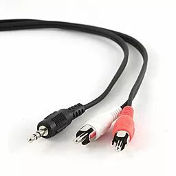 Аудіо кабель Cablexpert Aux mini Jack 3.5 mm - 2хRCA M/M Cable 0.2 м black (CCA-458/0.2)