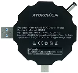 USB тестер ATORCH UD18 - миниатюра 5