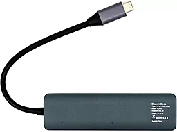 USB Type-C хаб Blueendless 5-in-1 grey (CA913435) - миниатюра 3