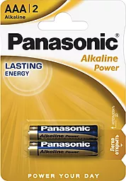 Батарейки Panasonic (R03) AAA Alkaline Power 2шт (LR03REB/2BP)
