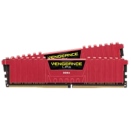 Оперативная память Corsair DIMM 16Gb KIT(2x8Gb) DDR4 PC3000 Vengeance LPX (CMK16GX4M2B3000C15R) Red