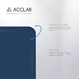 Чехол ACCLAB SoftShell для Samsung Galaxy A72 Blue - миниатюра 3