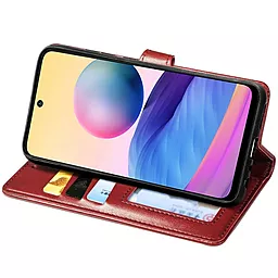 Кожаный чехол книжка GETMAN Gallant (PU) для Samsung Galaxy A21 (Красный) - миниатюра 3