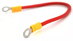 Перемичка для АКБ EasyLife 500мм 2.5мм² (6.3мм² внутр. диаметр) под болт М6 для аккумуляторов красная