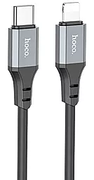 Кабель USB PD Hoco X86 20W USB Type-C - Lightning Cable Black