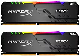 Оперативная память HyperX 32GB (2x16GB) DDR4 3466MHz Fury RGB Black (HX434C16FB3AK2/32)