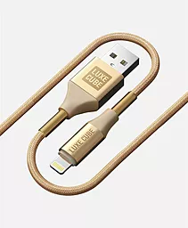 Кабель USB Luxe Cube Armored Lightning Cable Gold (8886668670012)