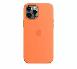 Чехол Apple Silicone Case Full with MagSafe and SplashScreen для Apple iPhone 12 Pro Max  Kumquat