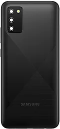 Задняя крышка корпуса Samsung Galaxy F02s E025 со стеклом камеры Original Black