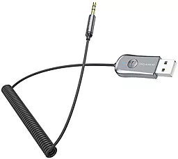 Bluetooth адаптер Borofone BC44 Soul Car AUX BT Receiver with Cable Metal Gray - миниатюра 4