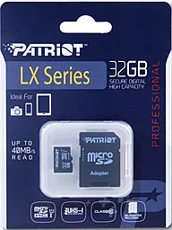 Карта памяти Patriot microSDHC 32GB Class 10 UHS-I U1 + SD-адаптер (PSF32GMCSDHC10) - миниатюра 7