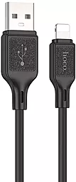 Кабель USB Hoco X90 Cool Silicone 2.4A Lightning Cable Black
