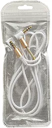 Аудио кабель EasyLife SP-255 AUX mini Jack 3.5mm M/M Cable 1 м white - миниатюра 3