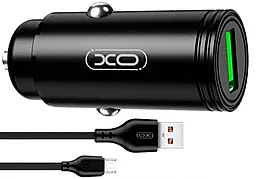 Автомобильное зарядное устройство XO NB103 18W CC39 QC3.0 3A USB-A + microUSB Cable Black - миниатюра 2