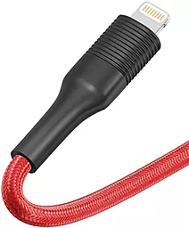 Кабель USB Ridea RC-M132 Fila 12W 2.4A Lightning Cable Black/Red - миниатюра 6