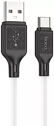 Кабель USB Hoco X90 Cool Silicone 3A USB Type-C Cable White