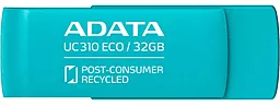 Флешка ADATA 32 GB UC310 Eco USB 3.2 Green (UC310E-32G-RGN) - миниатюра 2
