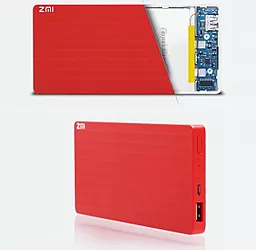 Повербанк ZMI 10000mAh Red (PB810-RD) - мініатюра 4