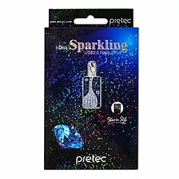 Флешка Pretec Sparkling 16GB (V3U16G-SB) Blue - миниатюра 2