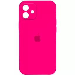 Чехол Silicone Case Full Camera для Apple IPhone 12  Barbie Pink