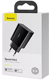 Сетевое зарядное устройство Baseus Speed Mini Quick Charger 1C 20W Black (CCFS-SN01) - миниатюра 5