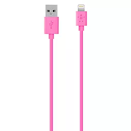 USB Кабель Belkin Lightning to USB ChargeSync Cable for iPhone 1.2m Pink (F8J023bt04-PNK) - мініатюра 2