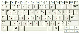 Клавіатура для ноутбуку Samsung N108 N110 N127 N130 N135 N138 N140 ND10 NC10 BA59-02419H біла - мініатюра 3