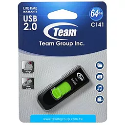 Флешка Team 64GB C141 Green USB 2.0 (TC14164GG01) - мініатюра 4