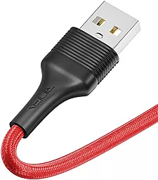 Кабель USB Ridea RC-M132 Fila 12W 2.4A Lightning Cable Black/Red - миниатюра 5