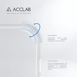 Чехол ACCLAB Shockproof для Apple iPhone 14 Pro Transparent - миниатюра 3