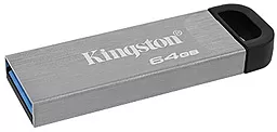 Флешка Kingston DT Kyson 64GB USB 3.2 (DTKN/64GB) Silver/Black - миниатюра 2