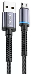 USB Кабель XO NB215 Intelligent Conversion 2.4A micro USB Cable Black