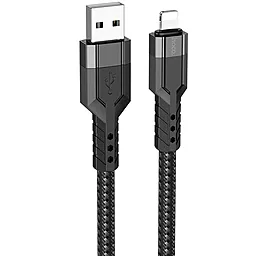 USB Кабель Hoco U110 2.4A 1.2M Lightning Cable Black