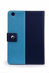 Чехол для планшета Tuff-Luv Manhattan Leather Case Cover with Sleep Function for Apple iPad Mini Navy / Sky Blue (I7_23) - миниатюра 4