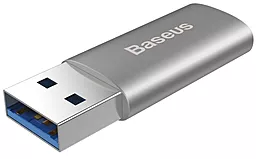 Адаптер-перехідник Baseus Sharp USB 3.0 to USB-C Silver (CATAD-0G) - мініатюра 4