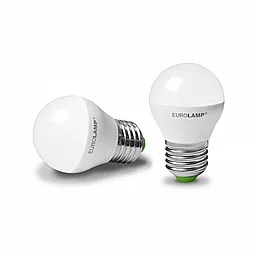 Світлодіодна лампа (LED) EUROLAMP G45 5W E27 4000K акция 1+1 (MLP-LED-G45-05274(E)) - мініатюра 2