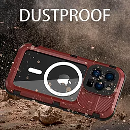 Чохол Shellbox M Waterproof Case with MagSafe для iPhone 14 Red + Black - мініатюра 6
