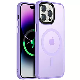 Чехол Epik Metal Buttons with MagSafe Colorful для Apple iPhone 13 Pro Max Lilac