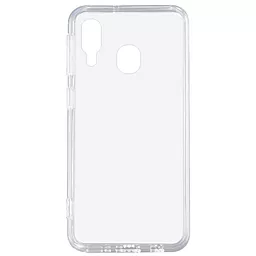Чехол Silicone Case WS для Samsung Galaxy A20, A30, M10s (A205, A305, M107) Transparent