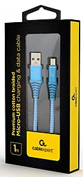 Кабель USB Cablexpert Premium micro USB Cable Blue (CC-USB2B-AMmBM-1M-VW) - миниатюра 2