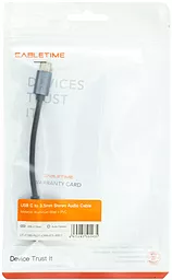 Аудио-переходник CABLETIME M-F USB Type-C -> 3.5mm Black (CA913725) - миниатюра 3