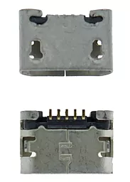 Универсальный разъём зарядки №5 (ver. E) Pin 5, Micro-USB, расстояние между ножками крепления 6,5 мм (без юбки)