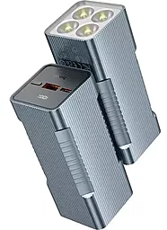 Повербанк Hoco Q15 Flashlight 22.5W 10000mAh PD/QC Metal gray - миниатюра 2
