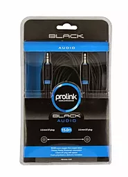Аудио кабель Prolink AUX mini Jack 3.5mm M/M Cable 10 м black (PB105A-1000) - миниатюра 4