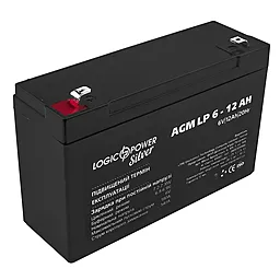 Акумуляторна батарея Logicpower 6V 12 Ah (LPM 6-12 AH) AGM (4159) - мініатюра 2