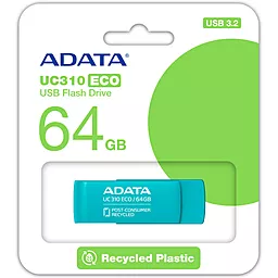Флешка ADATA 64 GB UC310 Eco USB 3.2 Green (UC310E-64G-RGN) - миниатюра 4