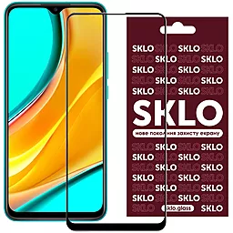 Защитное стекло SKLO 3D Full Glue Xiaomi Redmi 9 Black