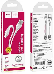 Кабель USB Hoco X37 Cool Power Lightning White - миниатюра 7