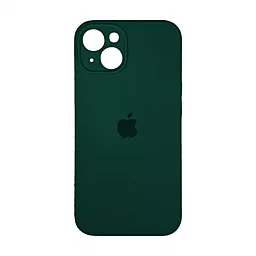 Чехол Silicone Case Full Camera для Apple iPhone 14 Forest green