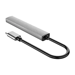USB Type-C хаб Orico Type-C - USB3.0, 3xUSB2.0 Gray (AH-13-GY-BP) - миниатюра 3